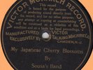 Victor Monarch 1176 (pre-dog label) SOUSA'S BAND My Japanese Cherry Blossom 1901