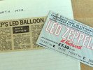 Led Zeppelin 1979 UK Concert UNUSED Ticket Knebworth Original Rare Genesis cd lp