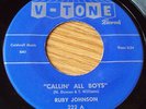 Ruby Johnson- Callin' All Boys- V-Tone hear
