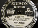 Edison Diamond Disc record 52559 Billy Murray, Kansas City Kitty