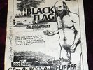 RARE 1982 BLACK FLAG FLYER FLIPPER CODE OF HONOR RED KROSS @ON BROADWAY PUNK KBD