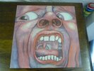 King crimson LP In the court of the crimson king pink island rim NR MINT 10 pics