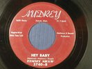 TIMMY SHAW northern 45 HEY BABY / TASTES OF THE BLUES  AUDREY VG