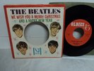 BEATLES RARE CRISTMAS PICTURE SLEEVE WITH PLEASE PLEASE ME 45 VJ  1963 VG++