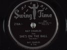 Hear R&B 78RPM RAY CHARLES She's On The Ball /Honey Honey SWING TIME 218 NOS