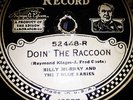 52448 BILLY MURRY AND THE 7 BLUE BABIES - DOIN' THE RACCOON  Edison Diamond Disc