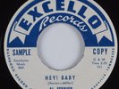 Rockabilly 45 AL FERRIER Hey Baby EXCELLO HEAR