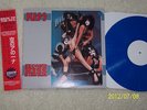 KISS - SECOND KISS IN LONG BEACH blue marble Vinyl with OBI
