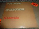 DON CHERRY ED BLACKWELL EL CORAZON ecm 1-1230 vinyl record LP
