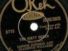 Lonnie Johnson, Clarence Williams, James P Johnson, Dirty Dozen Okeh 8775 78 rpm