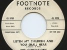 Rare Modern Soul 45- The Quotations- Listen My Children & You Shall Hear- LISTEN
