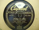 Nat King Cole That's My Girl 78 RPM Record