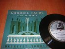RARE FRENCH  EP  DUCRETET THOMSON / FAURE  piano GERMAINE THYSSENS - VALENTIN