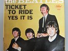 The Beatles Yes It Is & Ticket To Ride 45 Single W/ Picture Sleeve Near Mint
