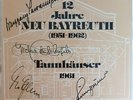 Wagner Tannhauser SIGNED by Fischer-Dieskau Adam De Los Angeles Sawallisch