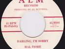 Deep Northern Soul 45 - HAL TIORE - Darling, I'm Sorry / Just Got Burnt