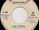 RARE Lorraine Chandler NORTHERN SOUL 45 I Can't Hold On RCA 8980 LISTEN