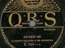 Clarence Williams, King Oliver, Squeeze Me, New Down Home Blues QRS 7005 78 rpm