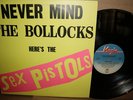 Sex Pistols Never Mind the Bollocks HERE'S THE UK LP V2086 pink back cover first