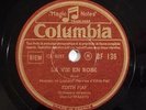 EDITH PIAF female vocal 78 * HEAR * FRANCE COLUMBIA 136 La Vie En Rose