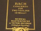 Bach Double Violin Concerto - Arnold and Alma Rose - Victor 78 M-123 - Rare