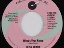 70's Soul 45 LEON WARE What's Your Name FABULOUS HEAR