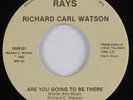 Modern Soul 45 RICHARD CARL WATSON Are You Going To Be There RAYS HEAR VG++