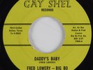 R&B Soul Funk 45 FRED LOWERY-BIG BO & THE ARROWS Daddy's Baby GAY SHEL HEAR