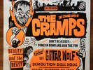 The Cramps Guitar Wolf Poster by Art Chantry 1997 Ivy - Lux Garage Surf Gore 