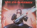 THIN LIZZY LIVE AND DANGEROUS VINYL LP SIGNED BY PHIL LYNOTT & BRIAN DOWNEY