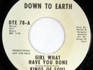 rare Soul 45 KINGS OF SOUL on DOWN TO EARTH Hear
