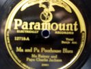 Ma Rainey & Papa Charlie Jackson 78 Paramount 12718 Ma and Pa Poorhouse Blues
