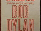 BOB DYLAN RARE ORIGINAL UK CONCERT FLYER 1966 - DE MONTFORT HALL LEICESTER