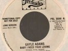 Gayle Adams Baby I need your loving/same Prelude 8046 dj northern soul 45