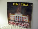 1980S PRIVATE LABEL IRON CROSS CHURCH AND STATE  HEAVY METAL RECORD LP SEALED