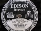 Edison Diamond Disc 52107 B.A. Rolfe / Irwin Abrams fox trots