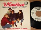 THE MONKEES PLEASANT VALLEY SUNDAY WLP PROMO 45 DJ COPY PICTURE SLEEVE 1967 VG++