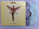 Nirvana IN UTERO Kurt Cobain Dave Novoselic CLEAR VINYL 12