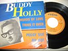 RARE FRENCH EP BUDDY HOLLY/PEGGY SUE/CORAL 94606 VG++ EX- 