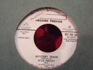 ELVIS PRESLEY RARE VINTAGE 1955 WHITE PROMO LABEL MYSTERY TRAIN 45RPM 47-6357