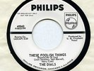 THE DIALS 1962 RARE Doo Wop PROMO 45 VG++ THESE FOOLISH THINGS - PHILIPS 40040