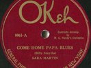 Sara Martin w/ W.C. Handy Come Home Papa Blues, It Takes A Long Okeh 8649 78 rpm