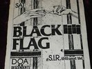 RARE 1982 BLACK FLAG FLYER D.O.A. DESCENDENTS @ S.I.R. PUNK HARDCORE KBD