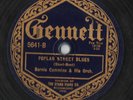 Rare Jazz 78 Bernie Cummins & his Orchestra Gennett 5641 Poplar Street Blues Pie
