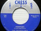 THE MOONGLOW'S Tempting / Sincerely 45 Doo Wop CHESS Original Silver Label
