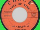 JOHNNY SARDO Take a Ride with Me 45rpm Chock 1958 teen rocker