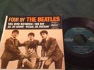 Rare The BEATLES FOUR BY EP 45 And Cardboard Picture Sleeve Capitol EAP 1-2121