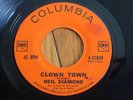Rare NEIL DIAMOND Columbia 45 CLOWN TOWN / AT NIGHT nice copy Neil's first