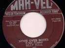 Rockabilly BILLY HALL Move Over Rover MAR-VEL 1957 Pressing Original LISTEN