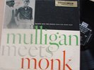 GERRY MULLIGAN MEET THELONIOUS MONK LP '57 RIVERSIDE STEREO MIKES & REELS VG+++